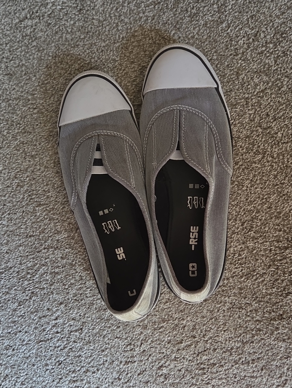 Converse Chuck Taylor All Star Ballet Slip On White Leather Sneakers